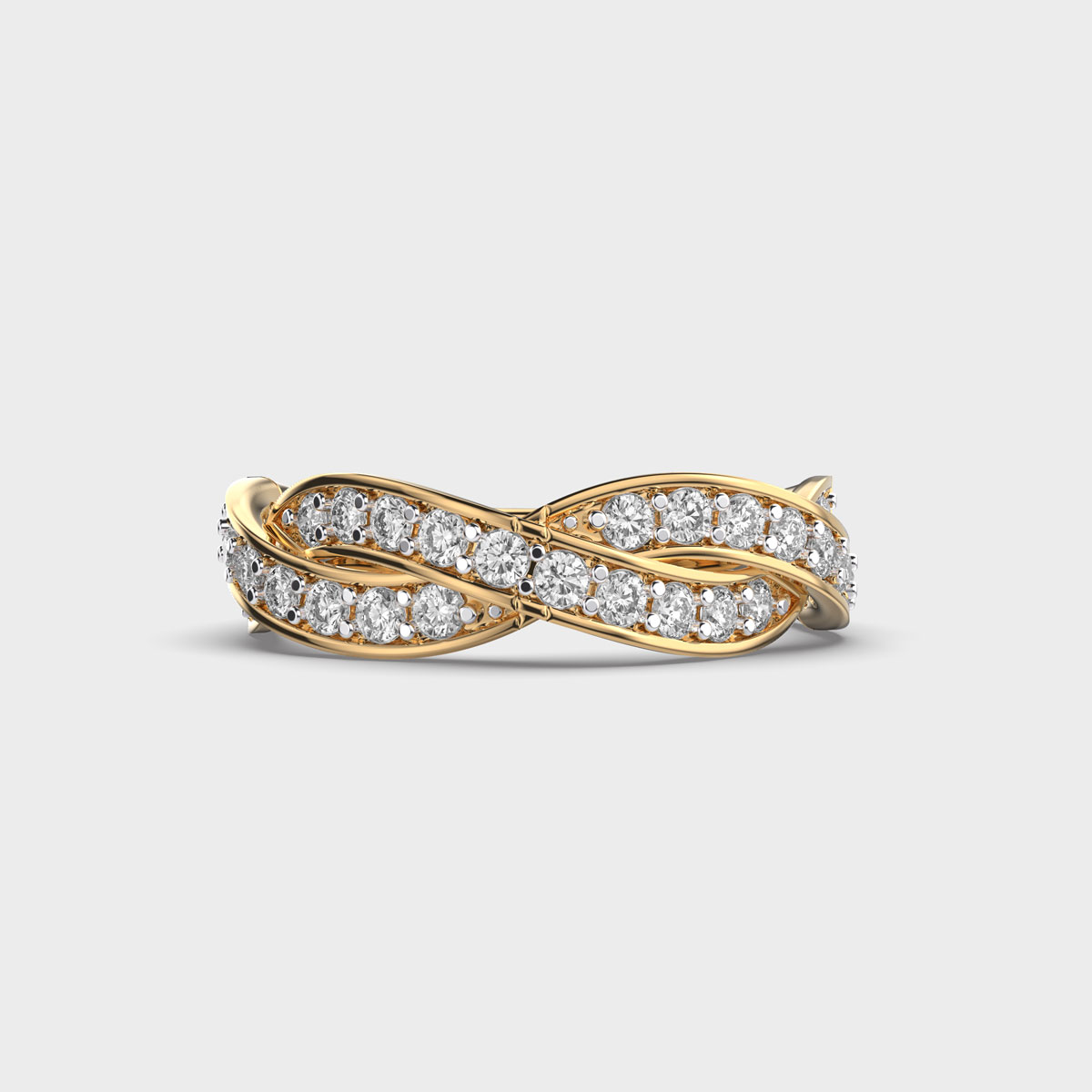 Serene Swirl Diamond Ring