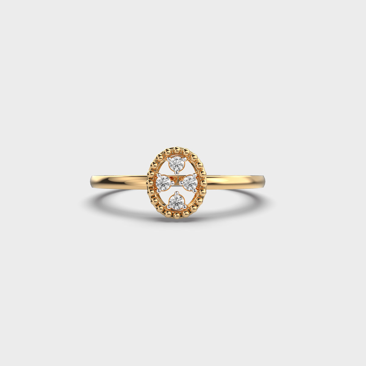 Elementary Charm Diamond Ring