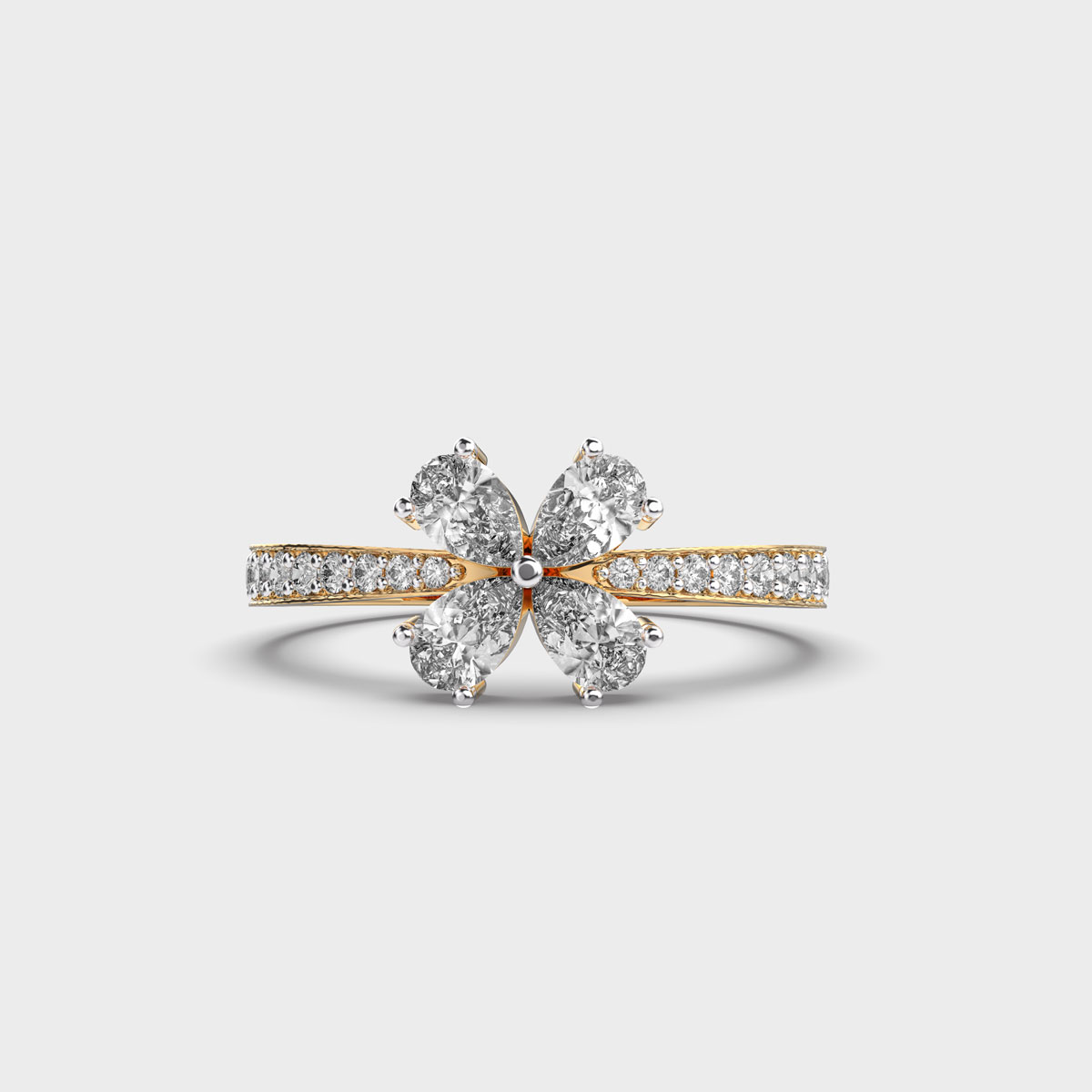 Royal Quad Diamond Ring