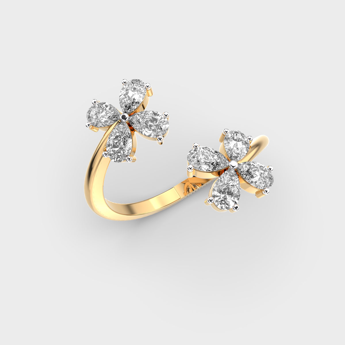 Petal Whispers Diamond Ring