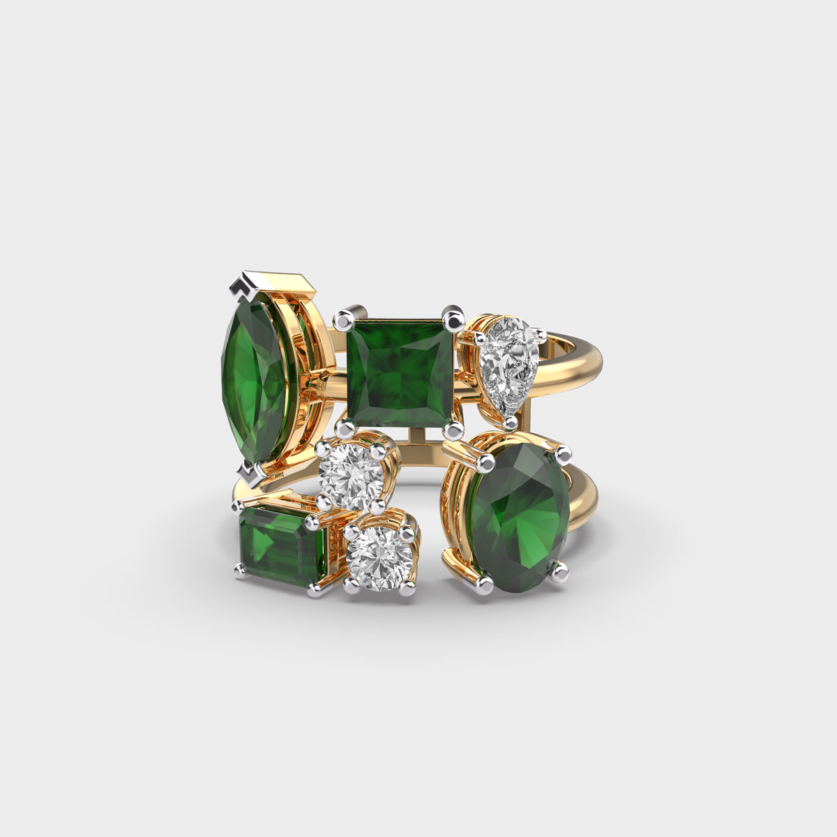 Green Desire Diamond Ring