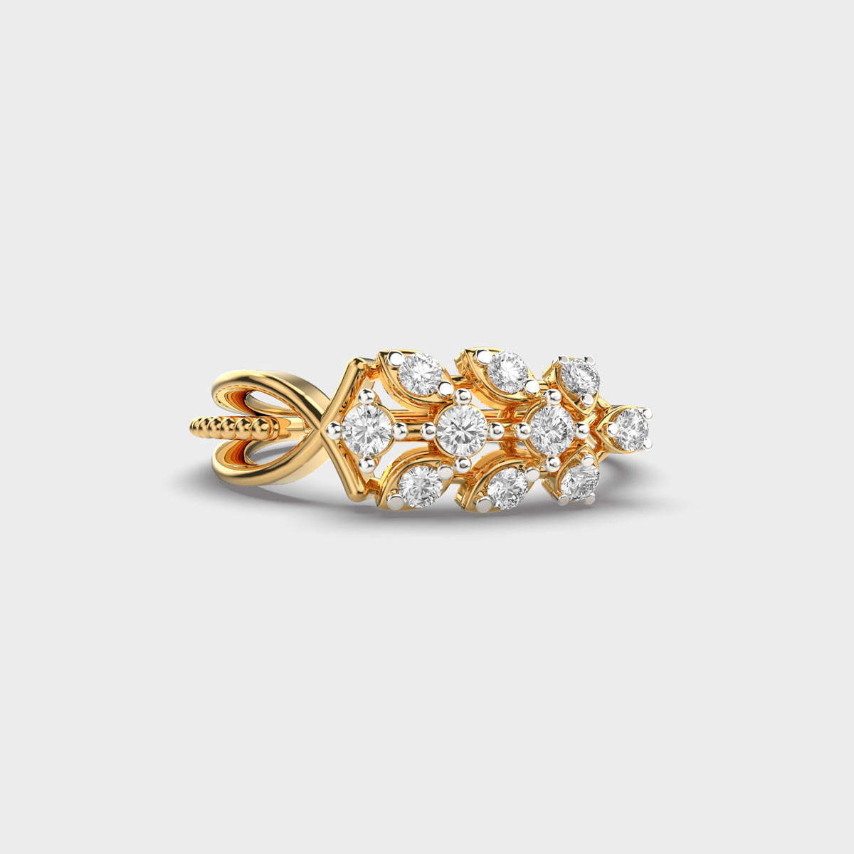 Looped Blossom Diamond Ring