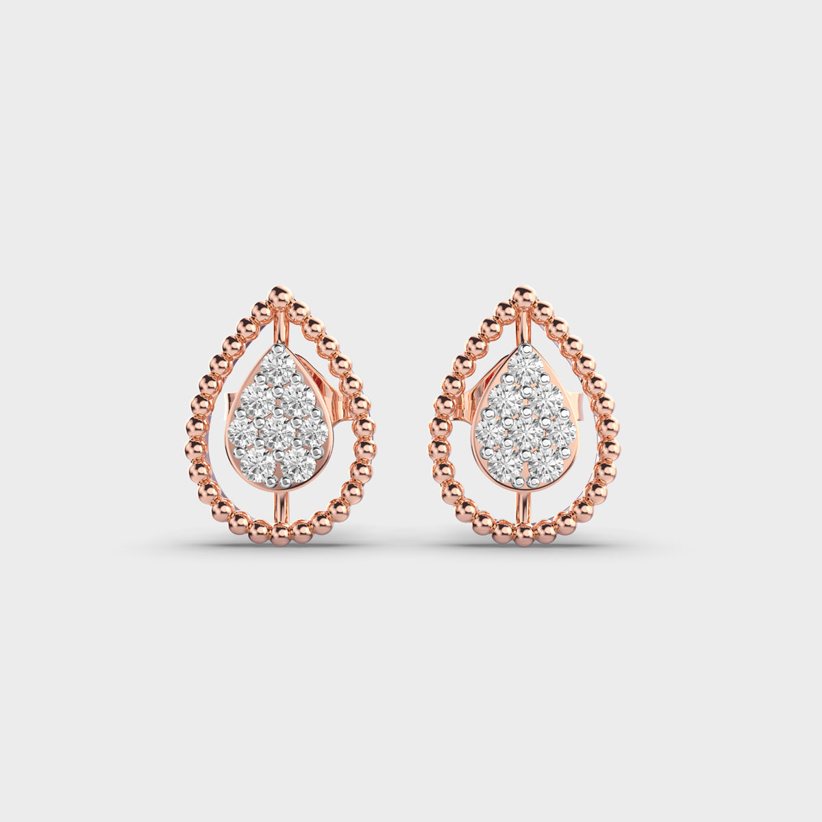 Bounded Dew Diamond Earrings