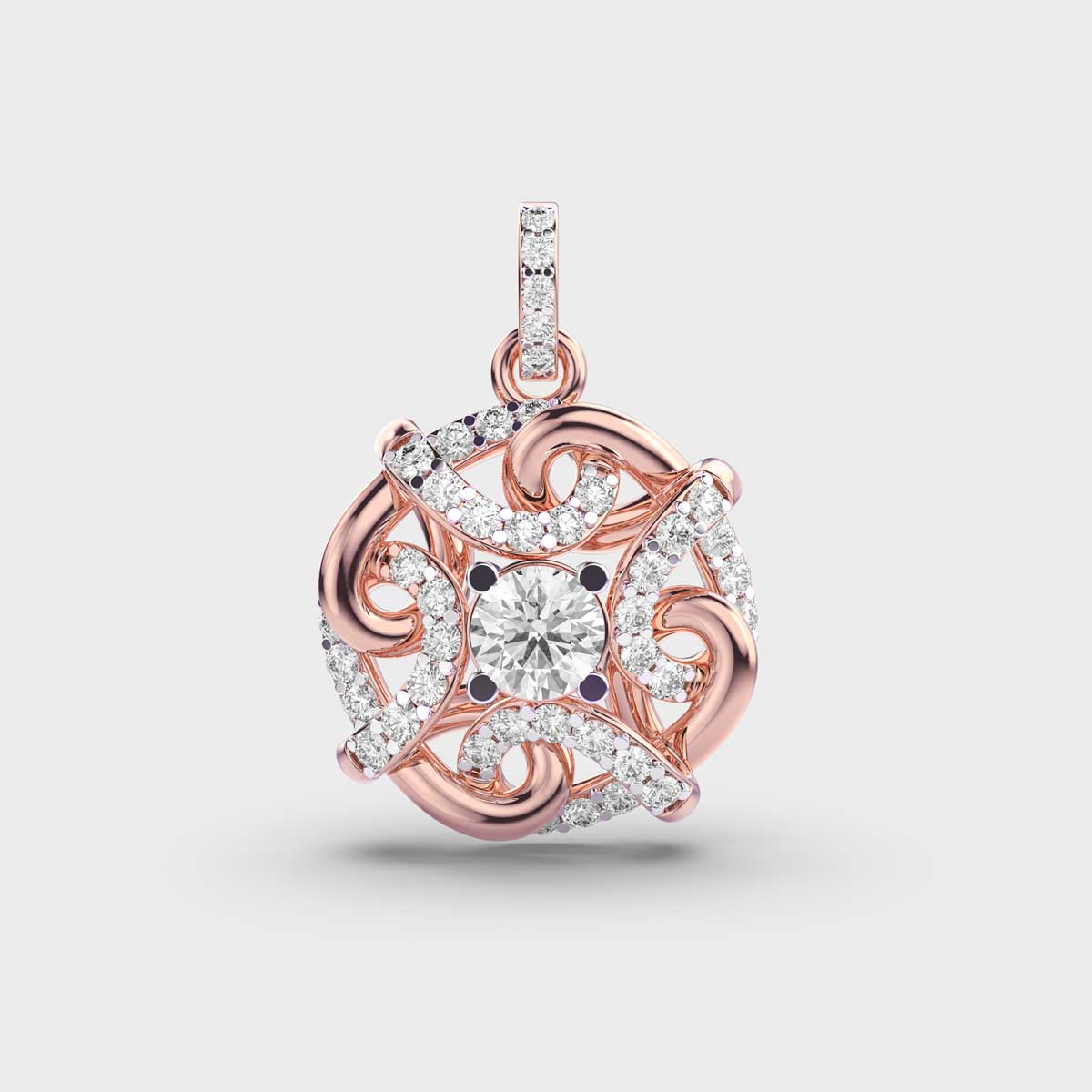 Twirling Tales Diamond Pendant