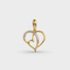 Love and Heart Diamond Pendant