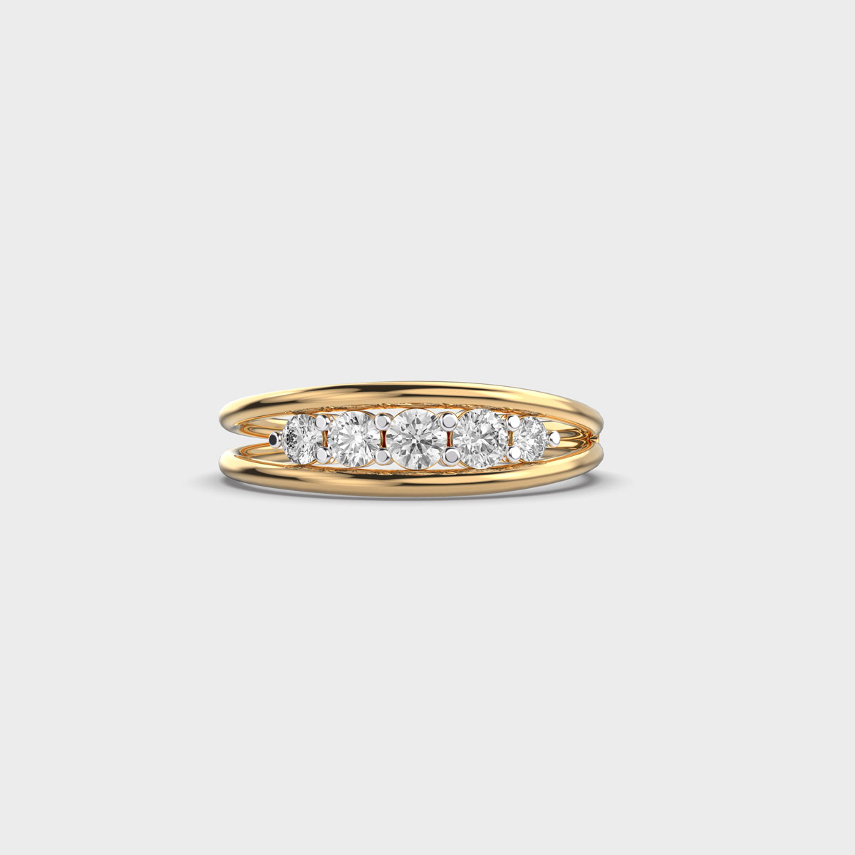 Linear Light Diamond Ring