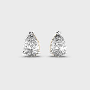 4 Carat Classic Pear Studs