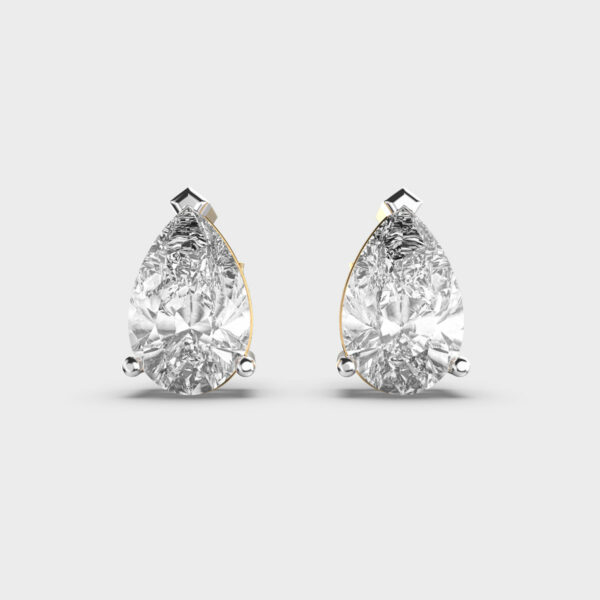 6 Carat Classic Pear Studs