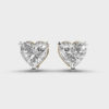 6 Carat Classic Heart Studs