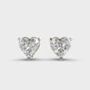 5 Carat Classic Heart Studs