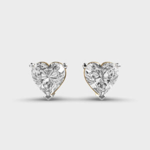 5 Carat Classic Heart Studs