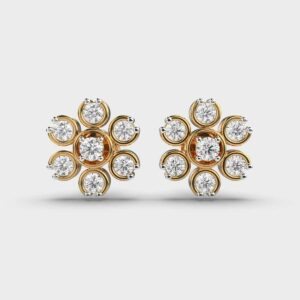 Fabulous Flower Diamond Studs