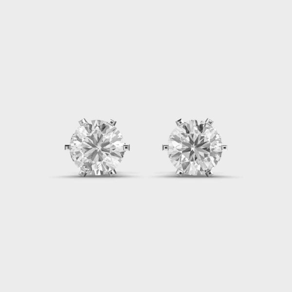 2.5 Carat Classic Solitaire Studs