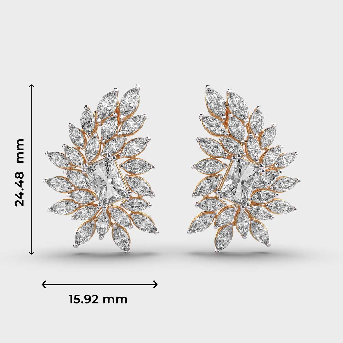 Regal Princess Diamond Earrings