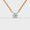 1 Carat Classic Round Solitaire Link Pendant(Without Chain)