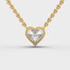 3 Carat Classic Heart Solitaire Pendant(Without Chain)