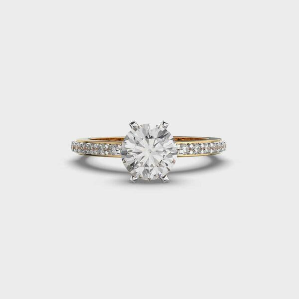 1 Carat Solitaire in Diamond Band