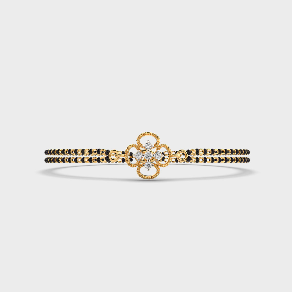 Shimmering Unity Diamond Mangalsutra Bracelet