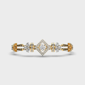 Paired Eternity Diamond Mangalsutra Bracelet