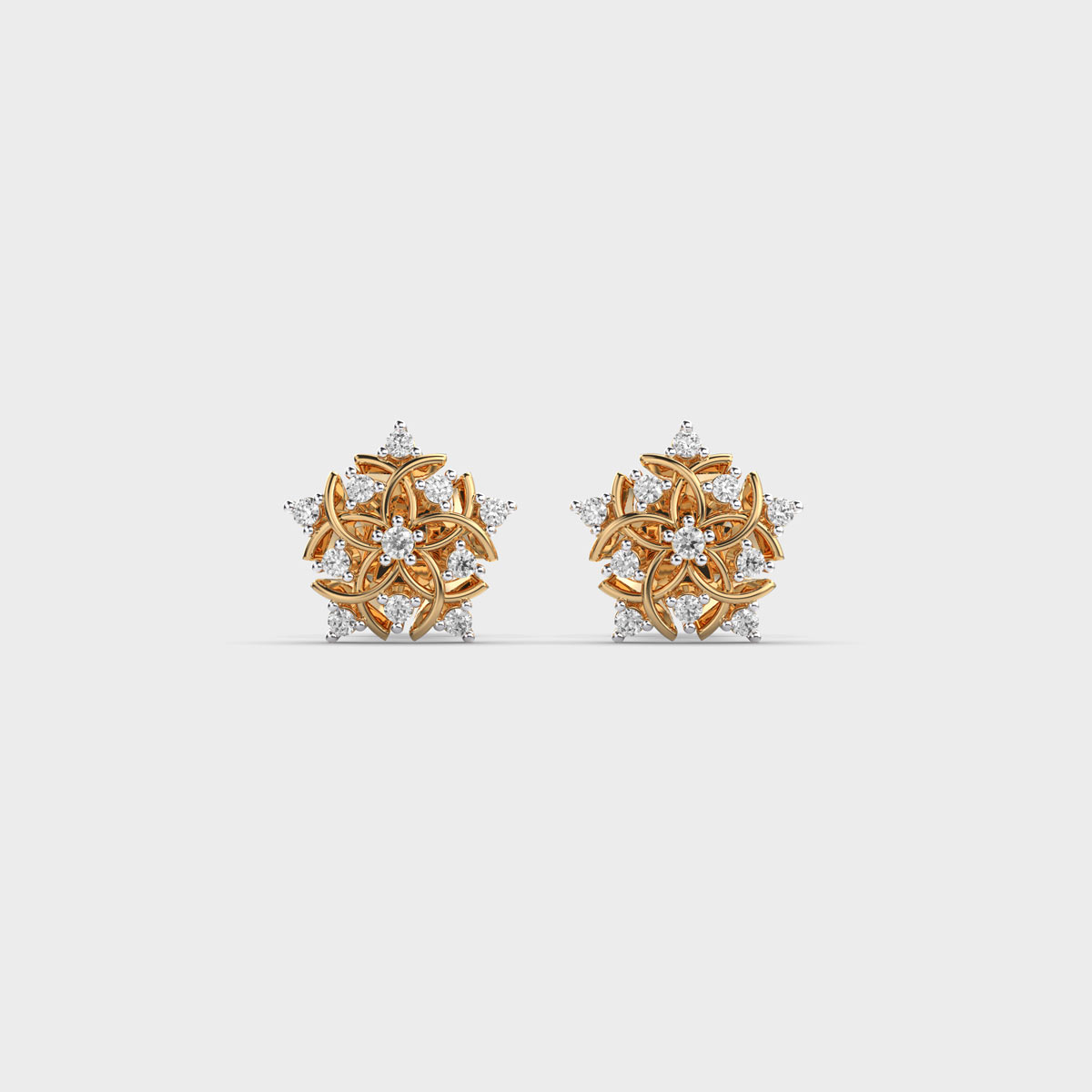Vintage Charm Diamond Studs