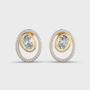 Eternal Ovoid Diamond Studs