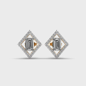 Boxy Aurora Diamond Studs