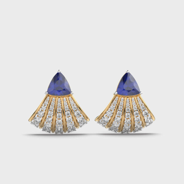 Peacock Spread Diamond Studs