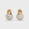 Vintage Cluster Diamond Earrings