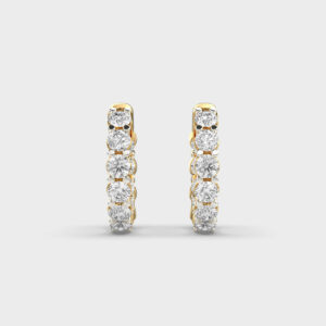 Radiant Unity Diamond Hoops