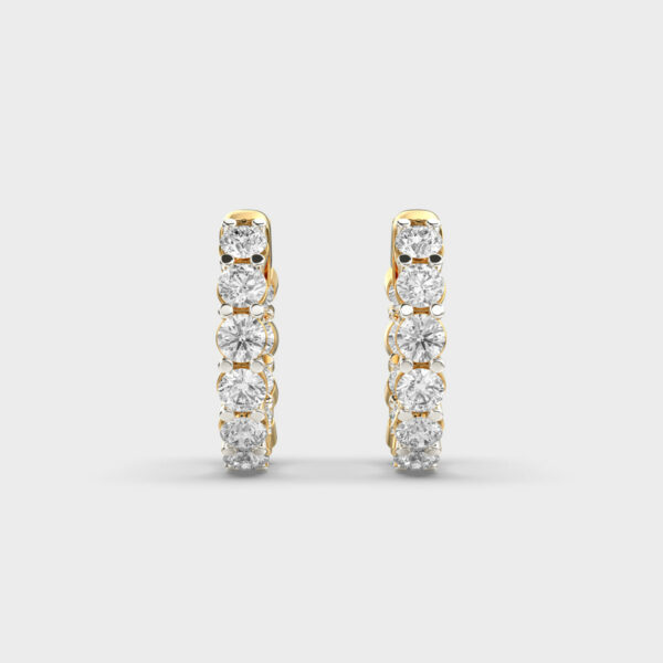 Radiant Unity Diamond Hoops