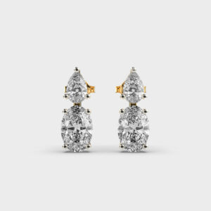 Double Drops Diamond Earrings