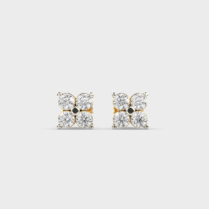 Floral Petite Diamond Studs