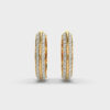 Double Trouble Diamond Hoops