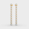 Linear Embrace Diamond Earrings