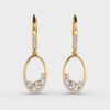 Sleek Trendsetter Diamond Earrings