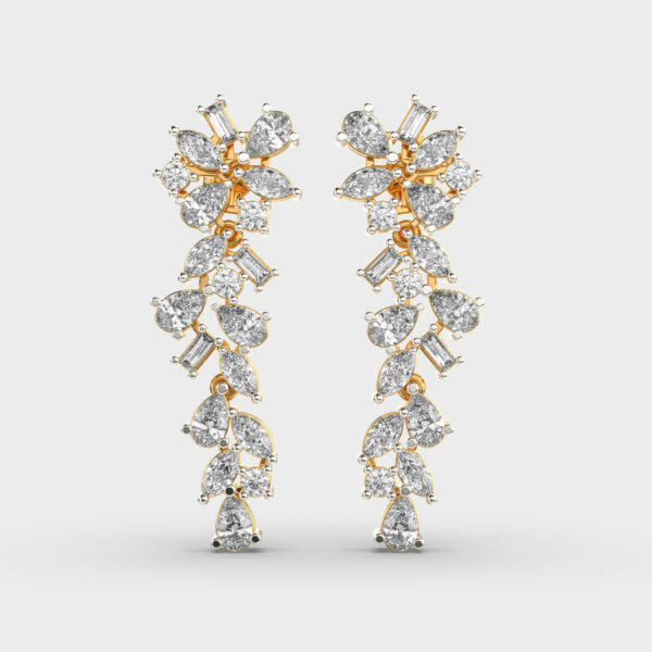 Abstact Luxe Diamond Earrings