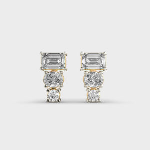 Contemporary Flair Diamond Earrings