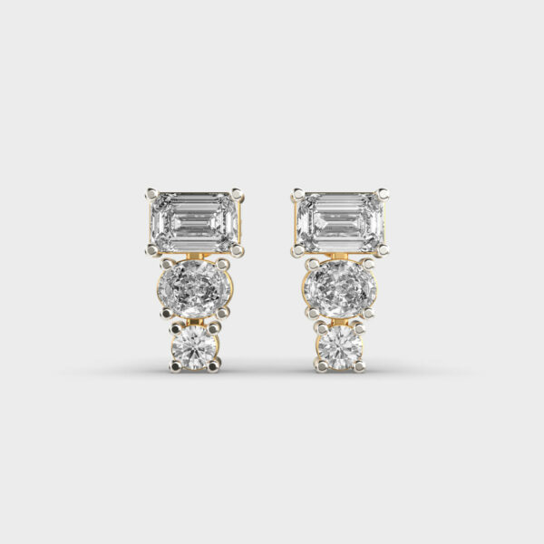 Contemporary Flair Diamond Earrings