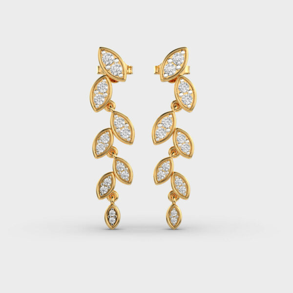 Petals Cascade Diamond Earrings