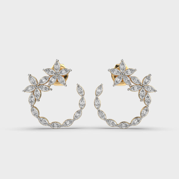 Dainty Blossoms Diamond Earrings