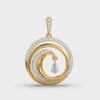 Mystic Spirals Diamond Pendant