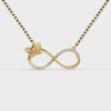 Infinity Butterfly Diamond Pendant (Without Chain)