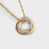 Playful Circles Diamond Pendant (Without Chain)