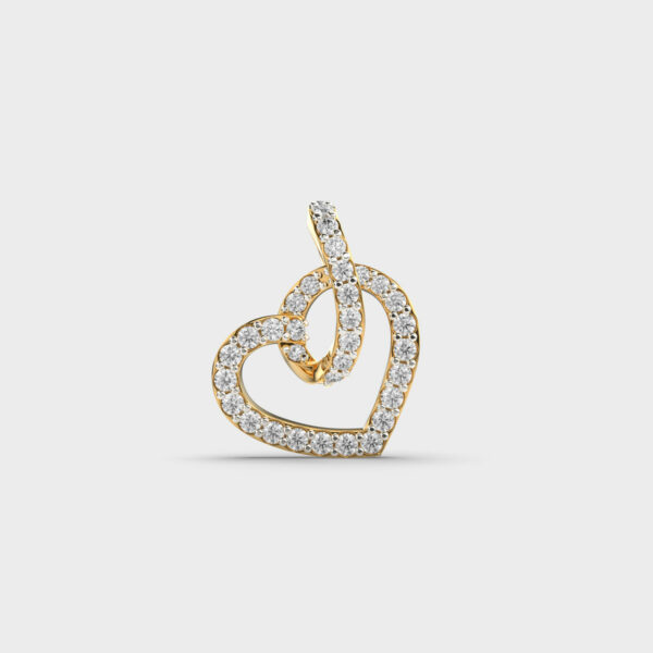 Warming Heart Diamond Pendant (Without Chain)