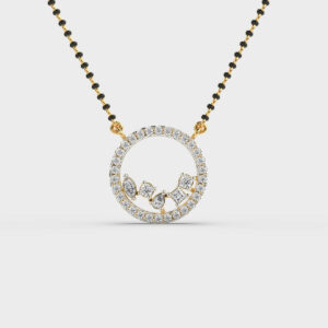 Circled Together Diamond Pendant (Without Chain)