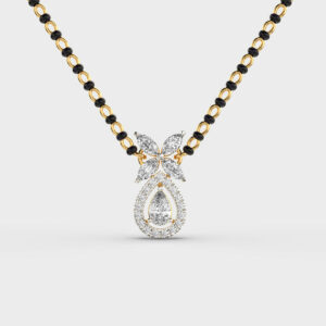 Floral Drop Diamond Mangalsutra