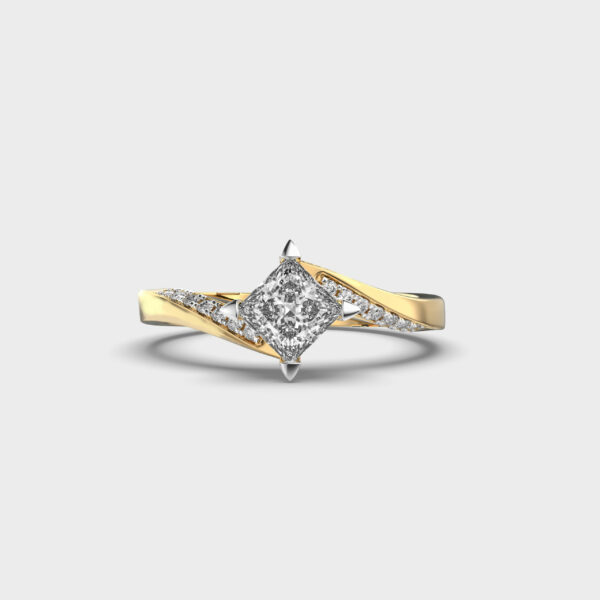 Squared Love Diamond Ring