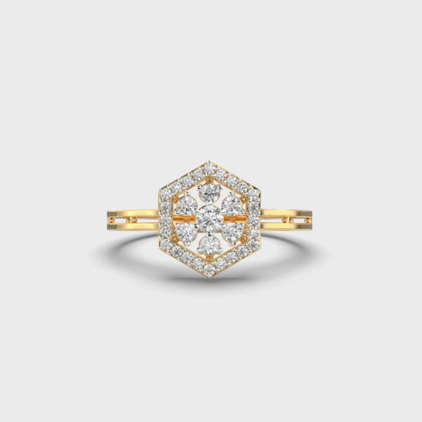 Webbed in Love Diamond Ring