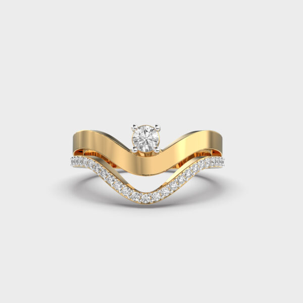 Radiant Ribbons Diamond Ring