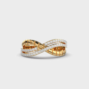 Interlaced Whispers Diamond Ring